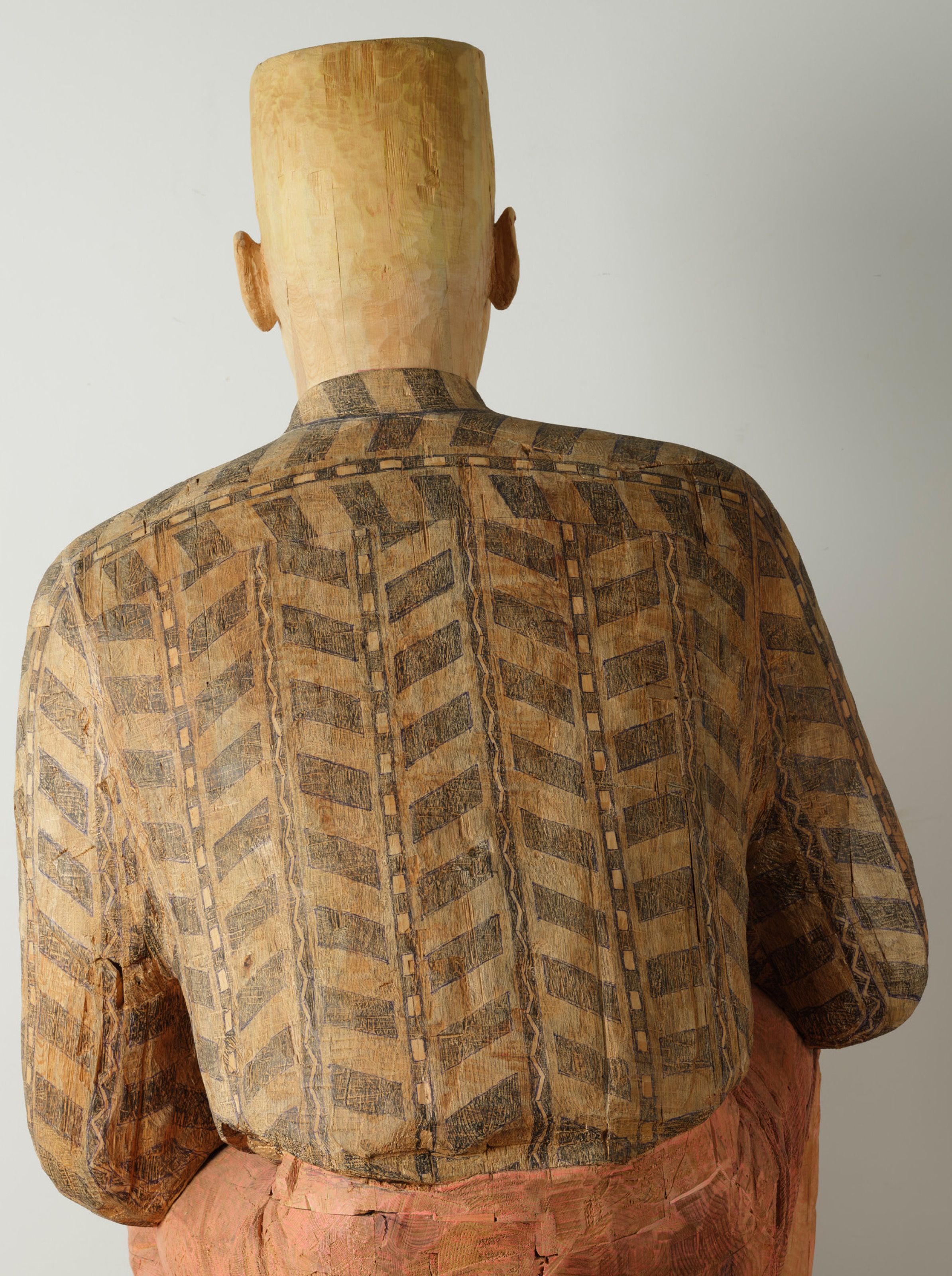 Rear view of the Billy sculpture.