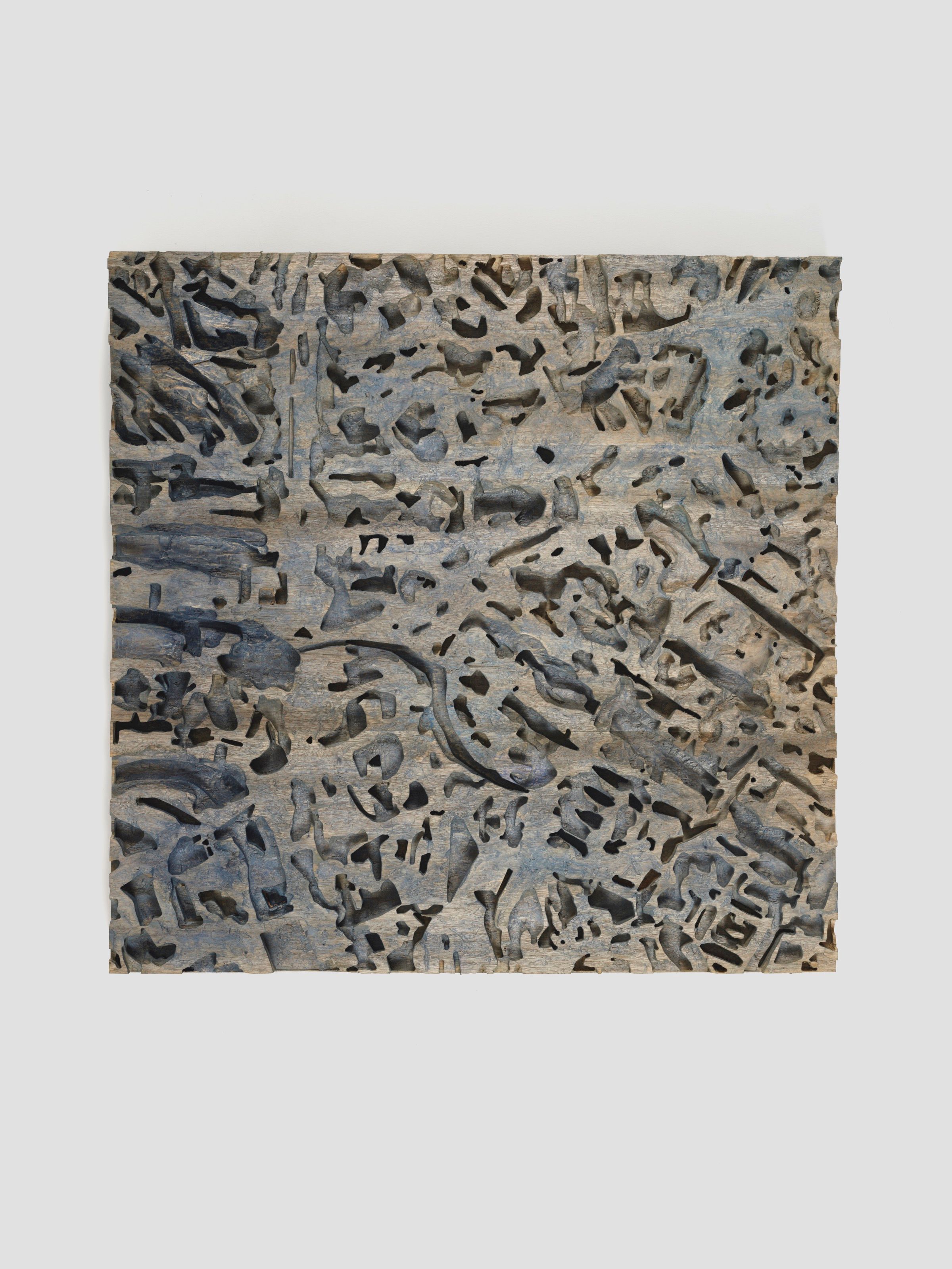 Overall view of the Blue Vein sculpture.