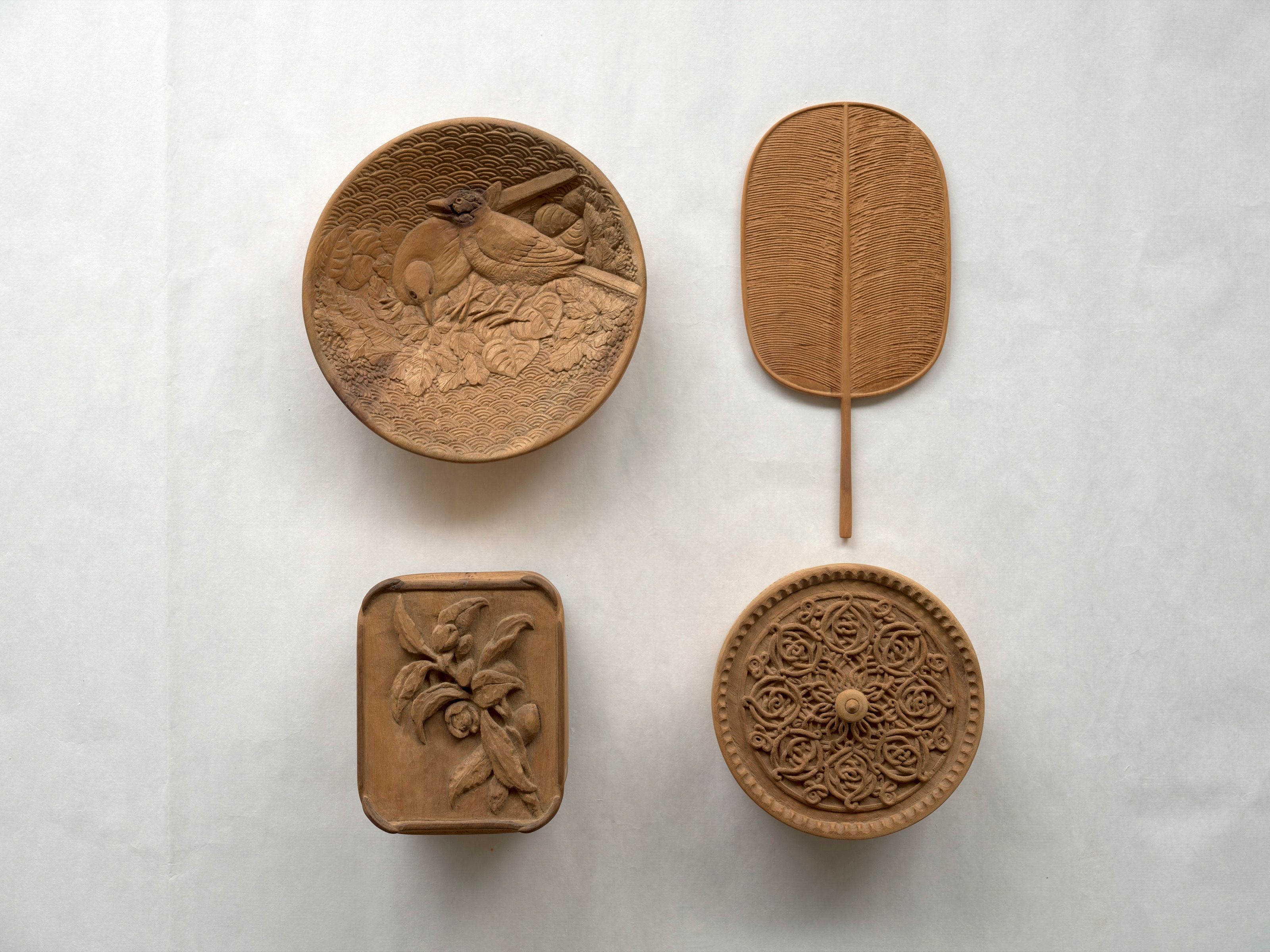 Grouped view of four Box Set works from Cabinet.