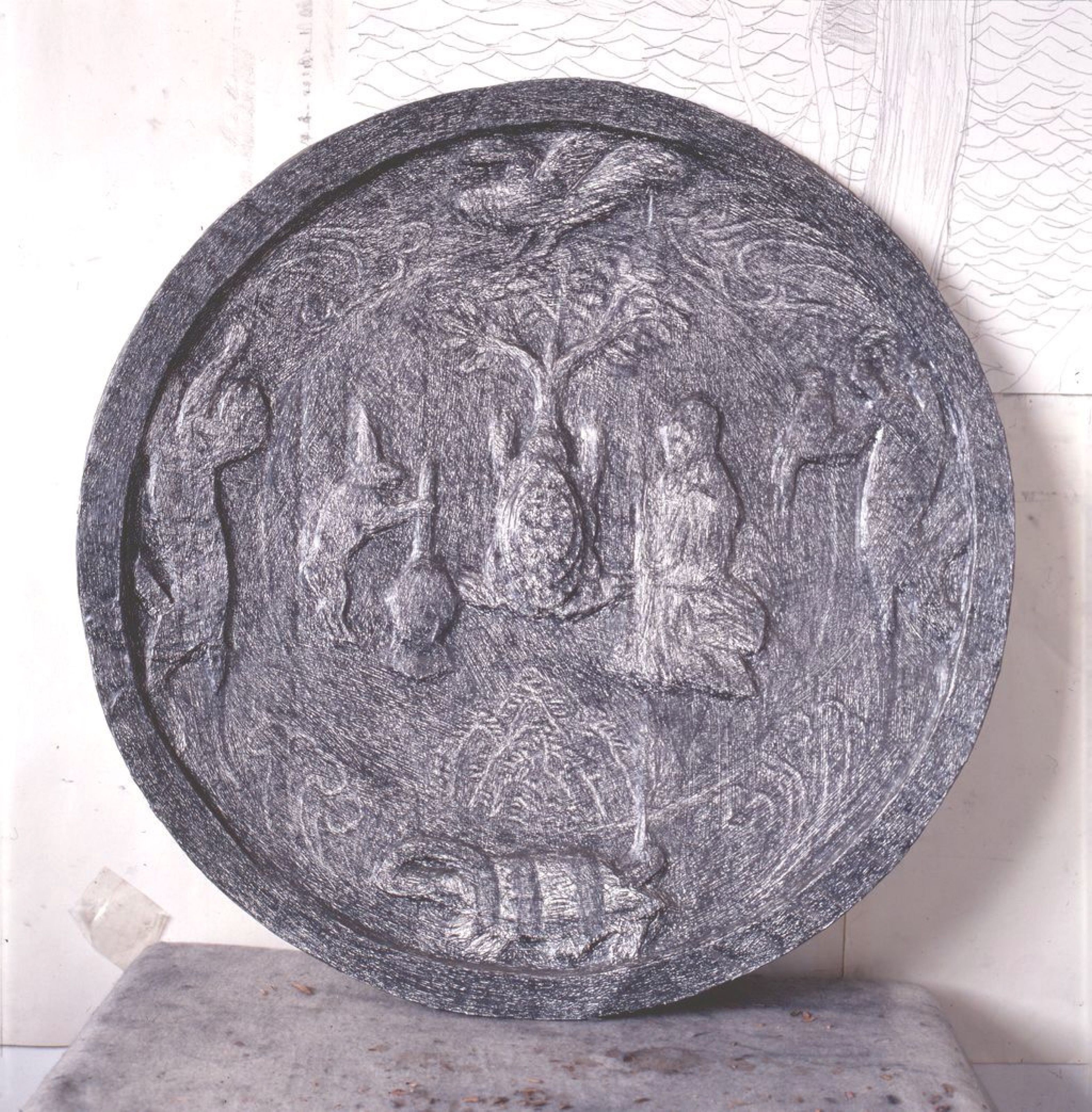 Overall view of the Compass sculpture.
