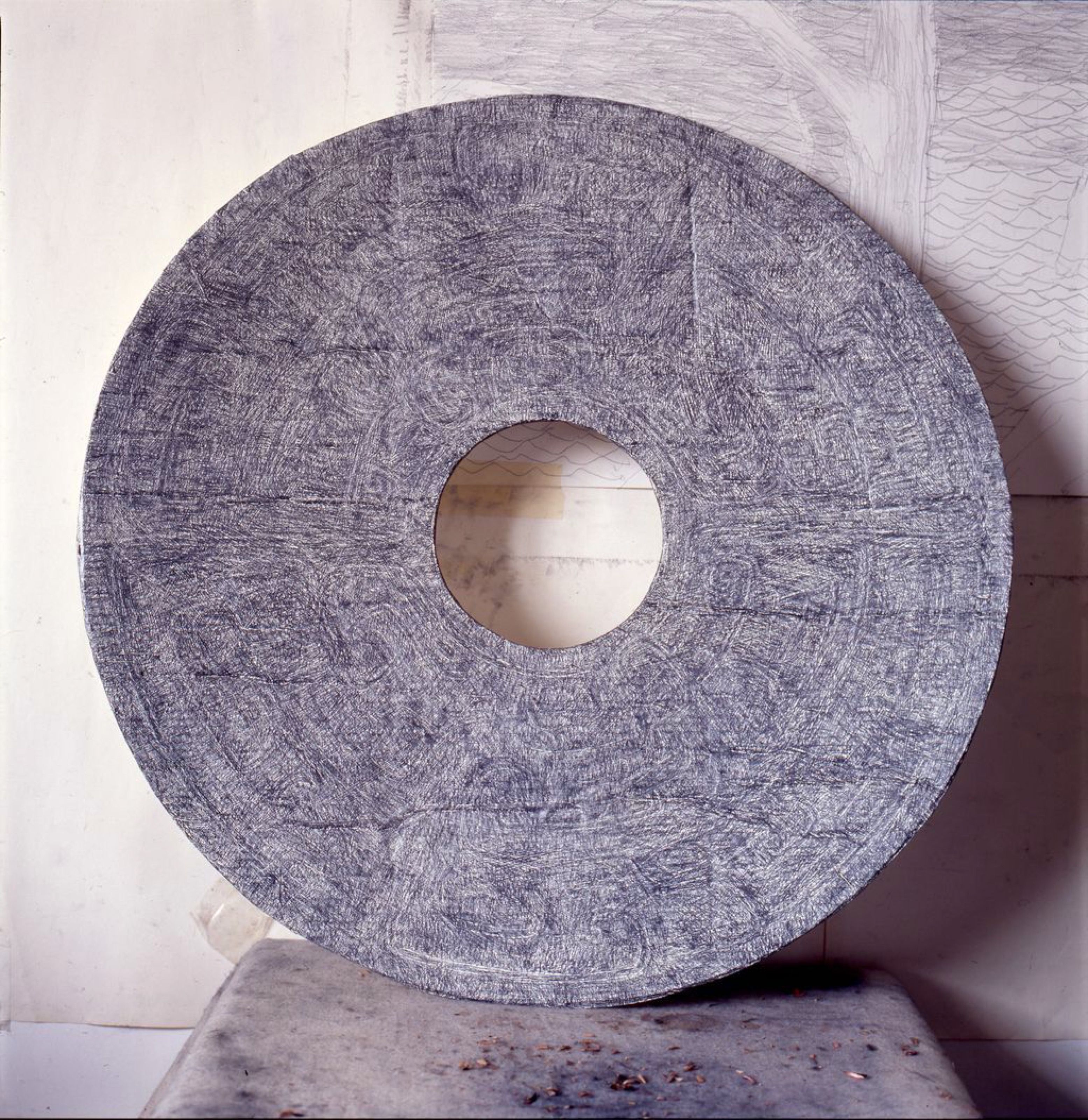 Overall view of the Dial sculpture.