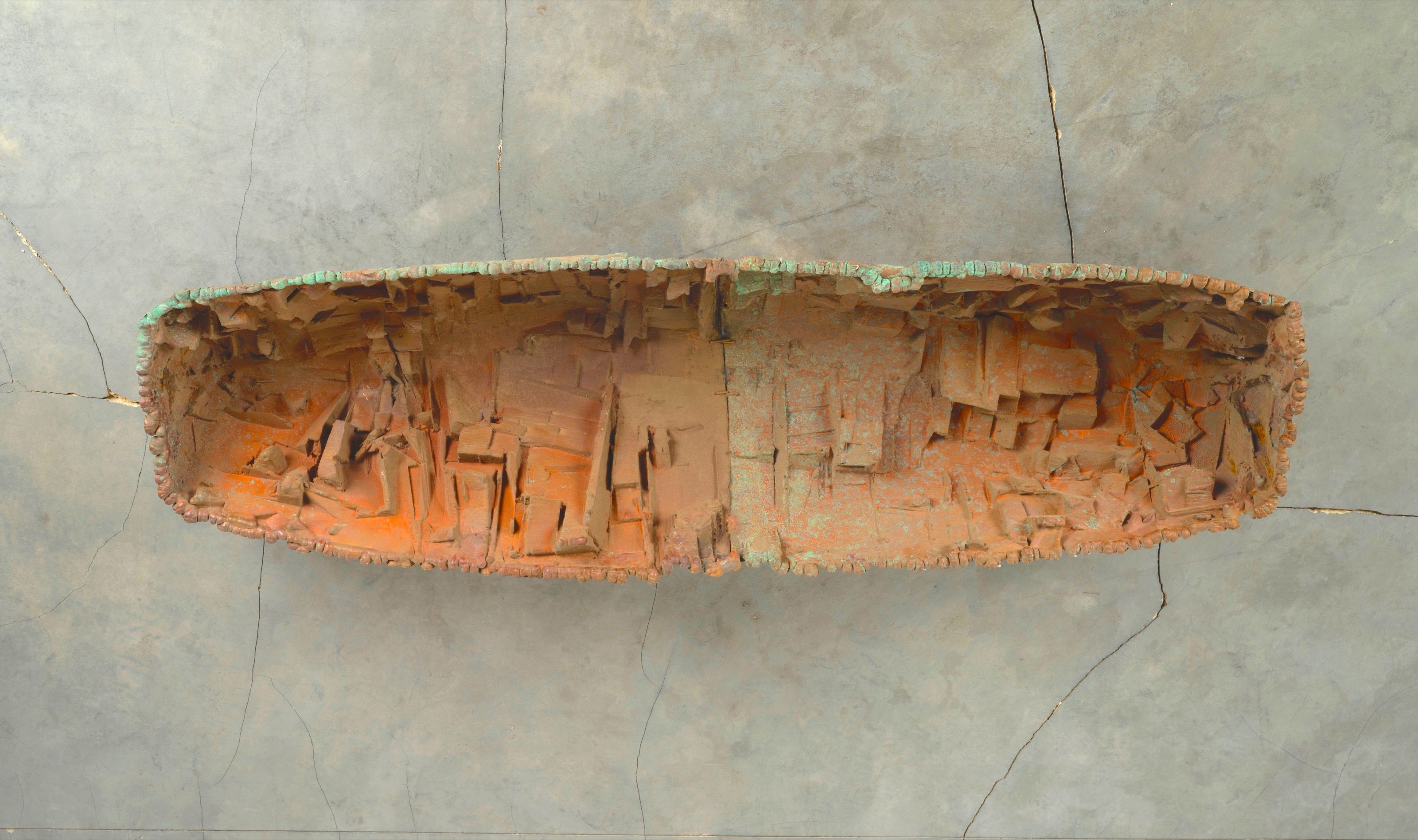 Overall view of the Husk sculpture.
