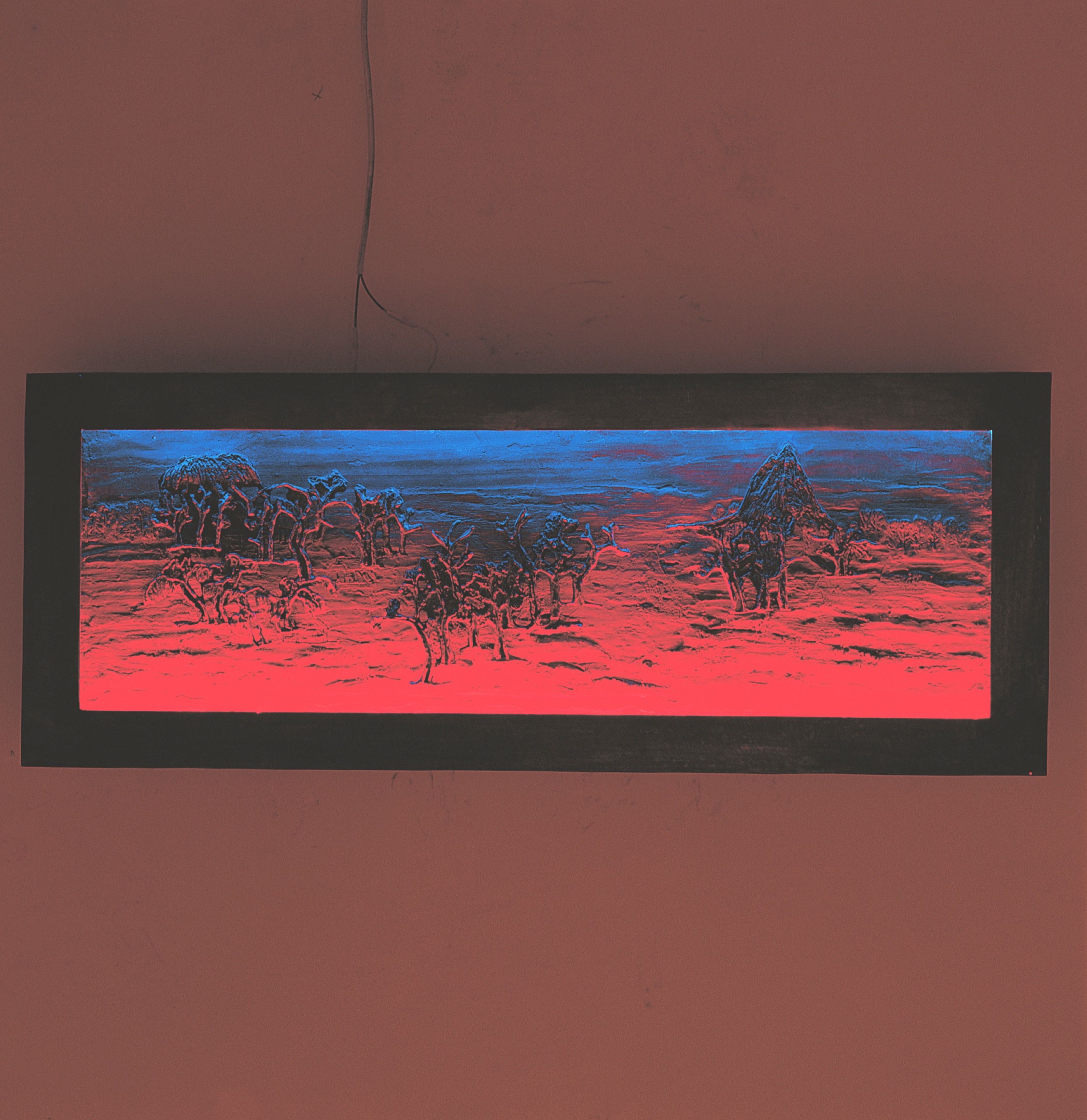 Overall view of the Mars sculpture.