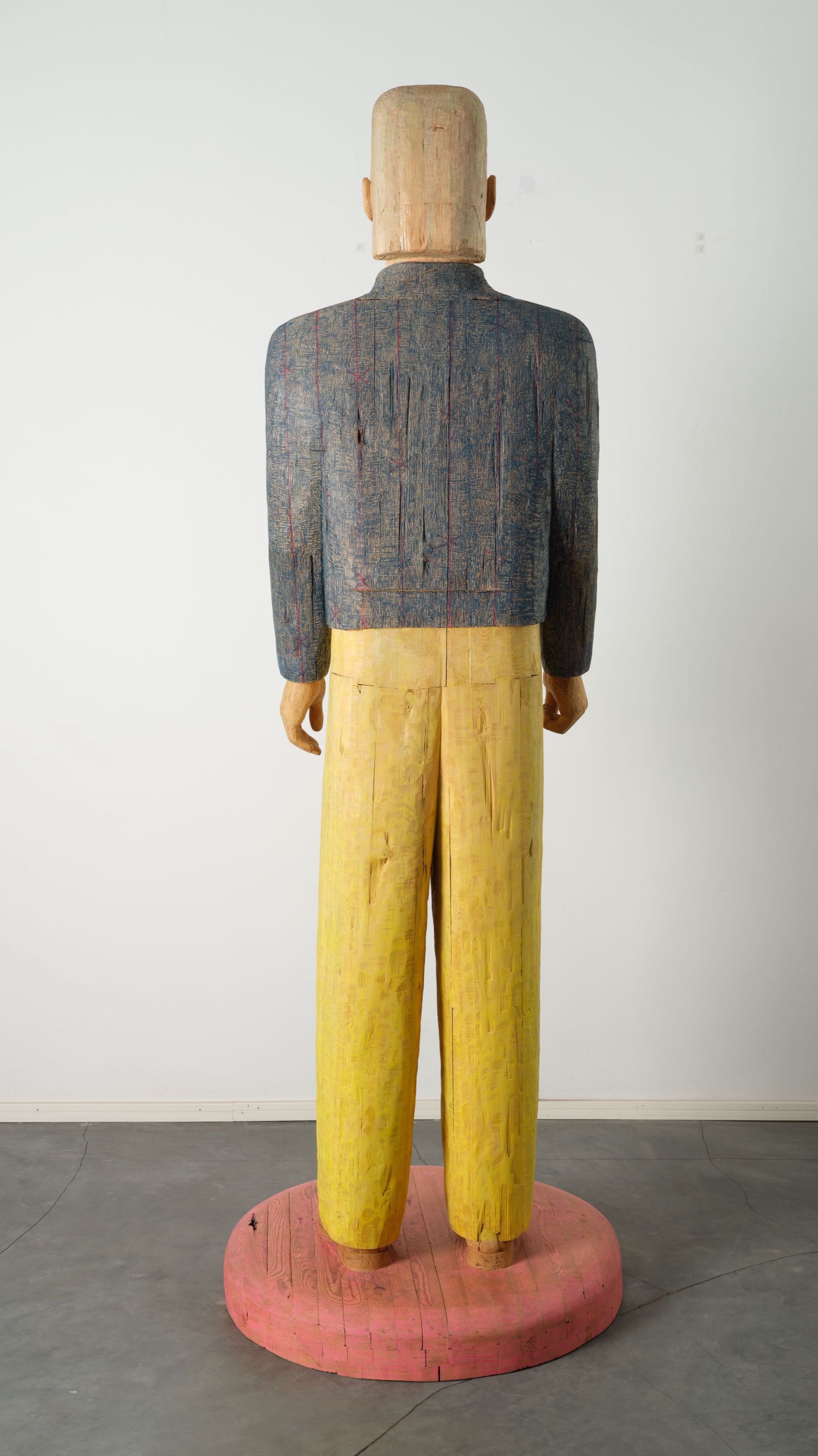 Rear view of the Paddy sculpture.