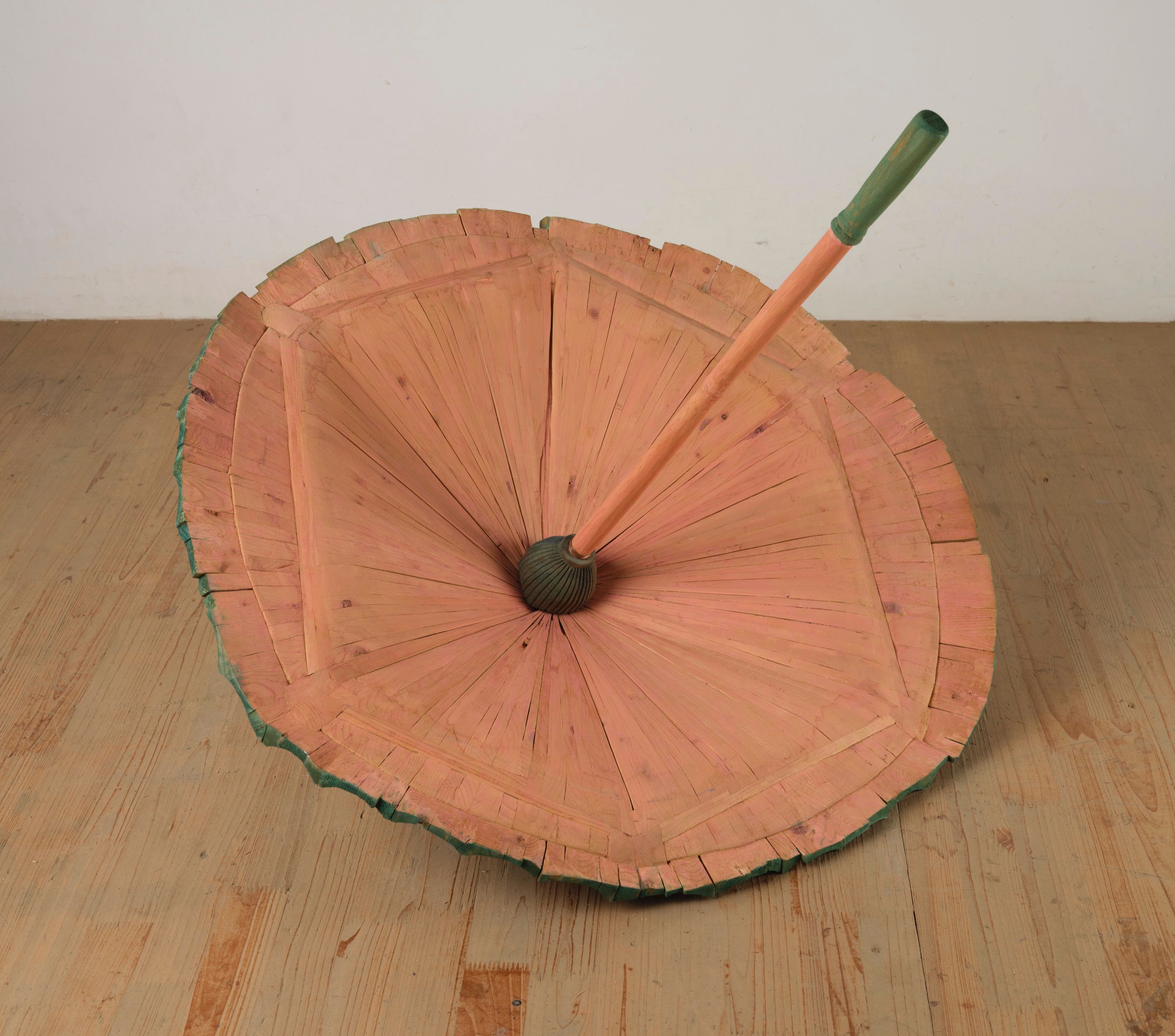 Bottom view of the Parasol sculpture.