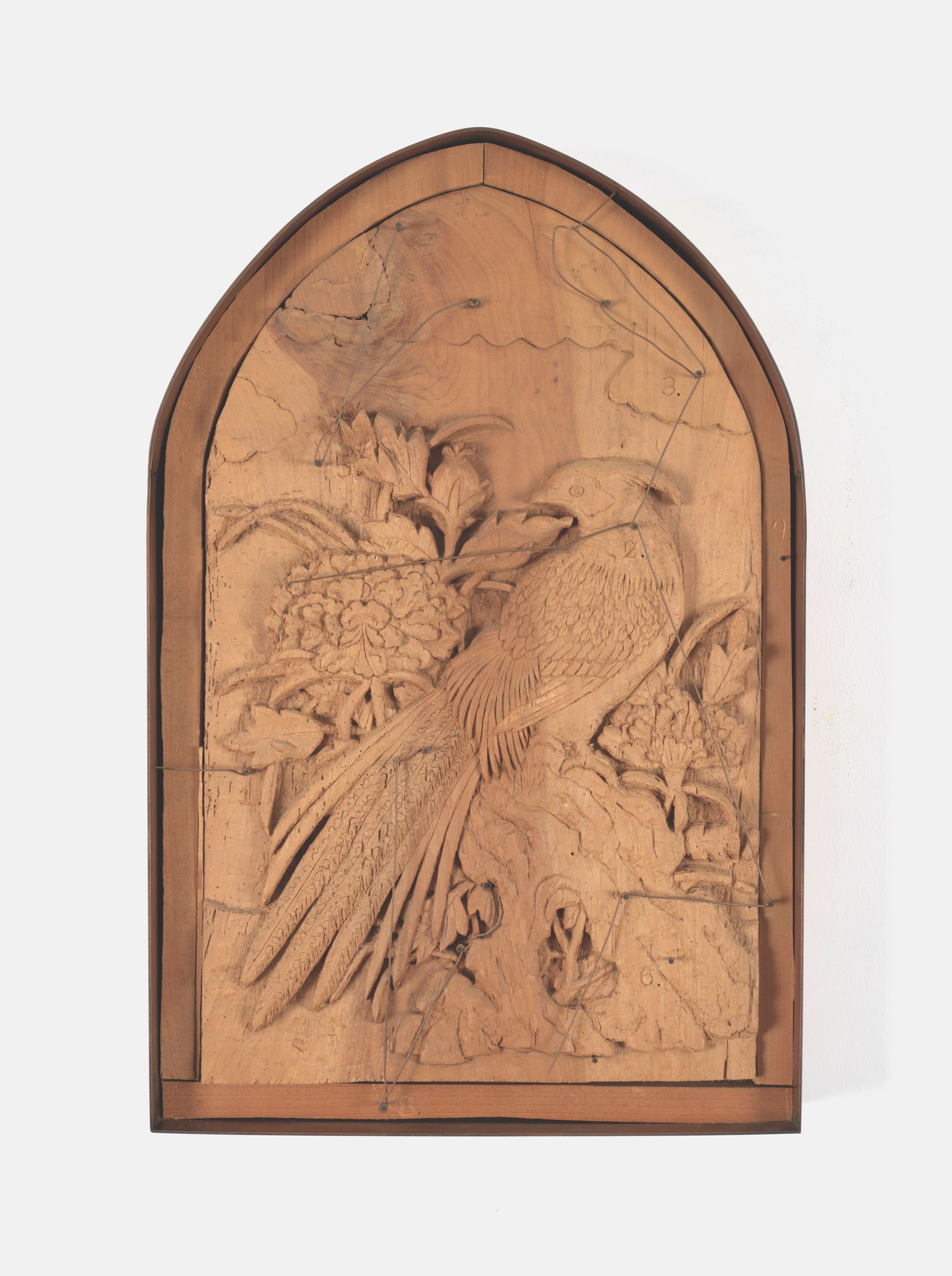Overall view of the Pheasant sculpture.