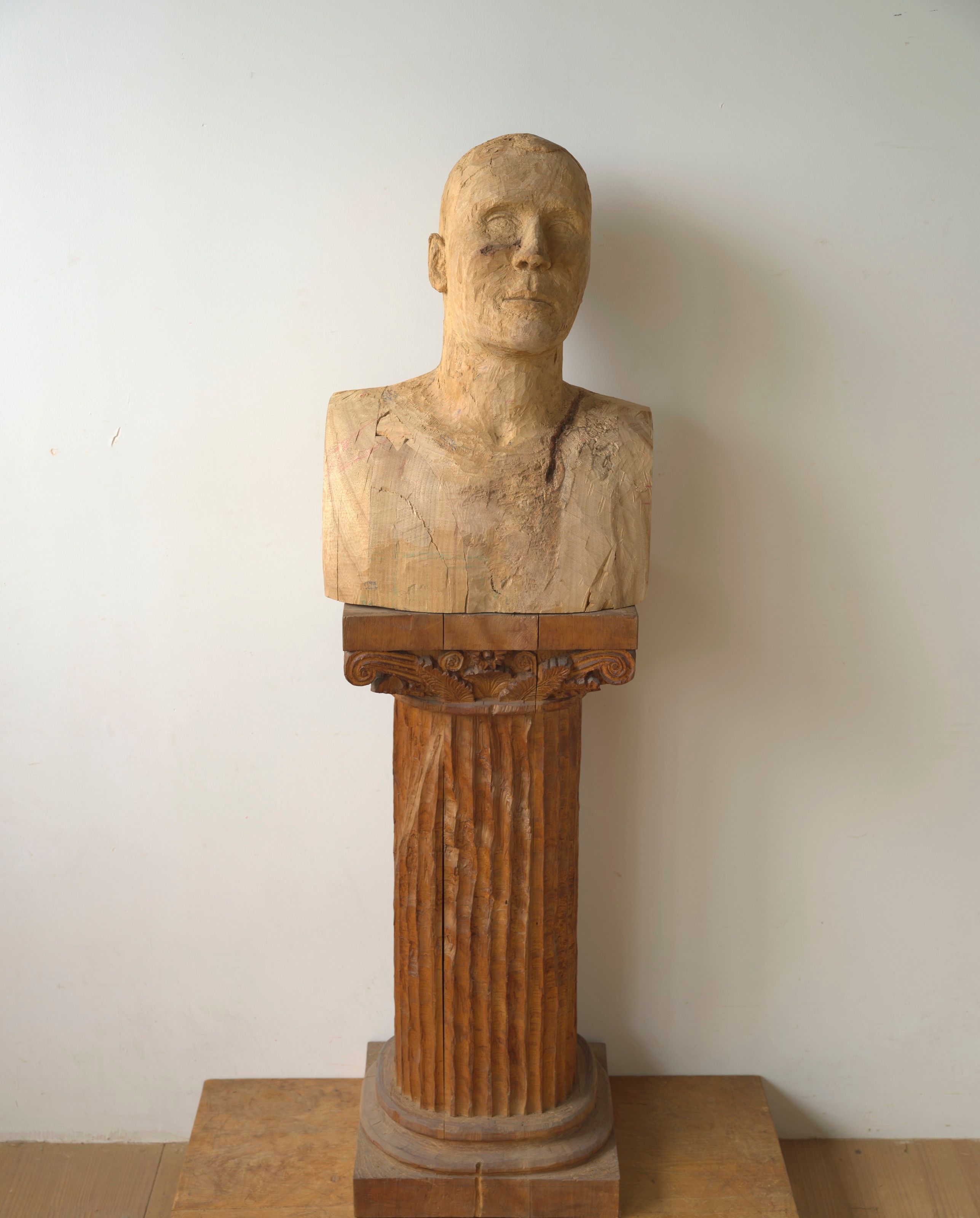Overall view of the Soldier sculpture.