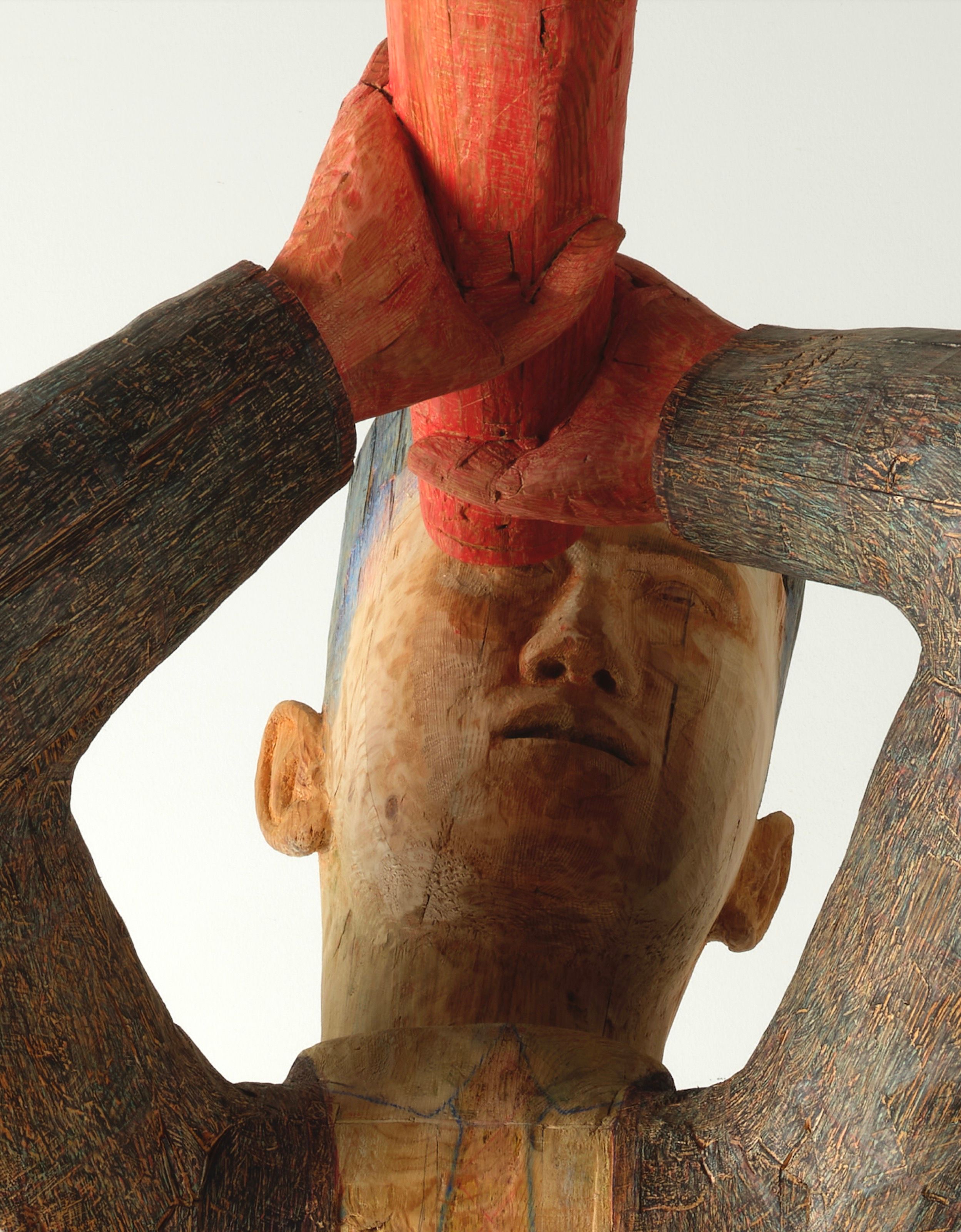 Close-up view of the Willy sculpture.